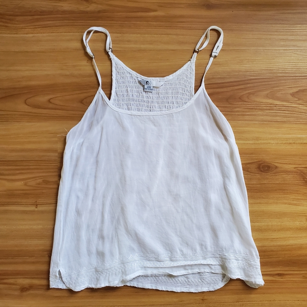 White Volcom Tank Top